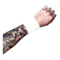 Imagem de Kit com 5 Munhequeiras P/ Tênis Branca Felpuda Ouro 1Fit - 1 Fit