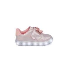 Imagem de Tênis de Led Pampili Sneaker Luz Laço 483015000 Rose-Feminino