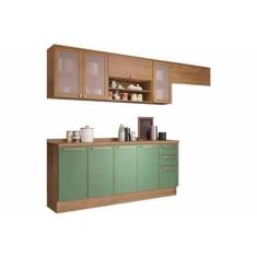 Imagem de Cozinha Modulada Completa Botanic 7 Peças (3Aéreos+2Balcões+2Complemen