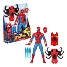 Imagem de Boneco Homem Aranha Thwip Blast Spider Man – 28 Cm ,  Dispara Dardos, Acessorios   - Hasbro