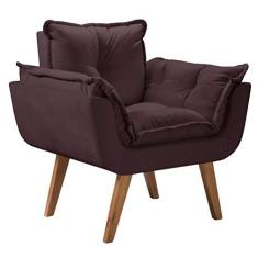 Imagem de Poltrona Opalla Pés Palito Marrom