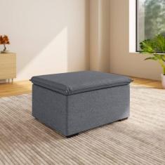 Imagem de Sofá Modular Puff 70cm Zen Cabecasa Madeiramadeira Grafite