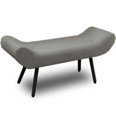 Imagem de Recamier Áustria 120 CM Suede Cinza - D A Decor