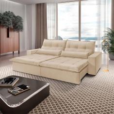 Imagem de Sofá Grecia Linho 02 Módulos De 120m B25cm Meu Sofá Online A294 Linho Creme