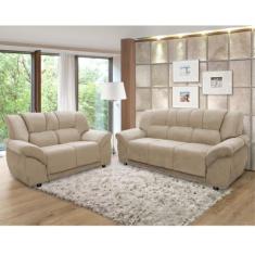 Imagem de Conjunto de Sofá 3 e 2 Lugares Cordoba Hellen, Platinum Tabaco