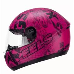 Imagem de Capacete Moto Peels Spike Paper Kings Magenta e Preto, 58