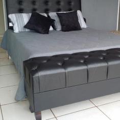 Imagem de Recamier Luiz Xv  Preto 170 X 40 - Rbl