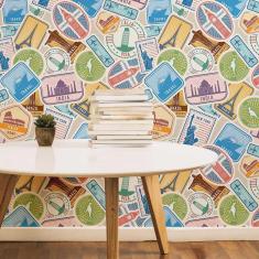 Imagem de Papel De Parede Adesivo Vigem Países N05019 0,58X3,00M