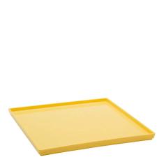Imagem de Prato Square Quadrado 27x27  Claro em Polipropileno Linha Tendência Vemplast