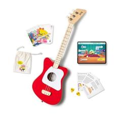 Imagem de Loog Mini violão infantil acústica para iniciantes, 3 cordas, a partir de 3 anos, aplicativo de aprendizagem e lições incluídas