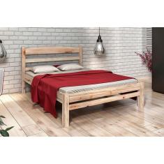 Imagem de Cama de Casal Madeira Maciça Sem Pintura