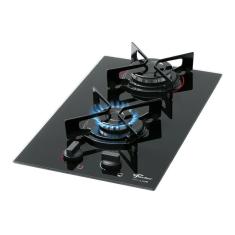 Imagem de Cooktop a Gás Fischer 2 Bocas Fit Line Mesa Vidro Bivolt