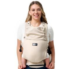 Imagem de Porta-bebês Momcozy Ergonomic 7-24 libras com protetor solar cáqui