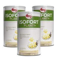 Imagem de Kit 3 Isofort Plant 450G Proteína Isolada Ervilha E Arroz Vitafor - Vi