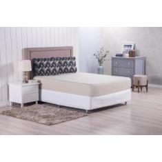 Imagem de Jogo De Lençol Modern 3 Peças Casal Percal De Poliéster 300 Fios Azul