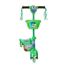 Imagem de Patinete Infantil Verde Scooter 3 Rodas Com Led e Som