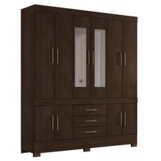 Imagem de Guarda Roupa Casal 10 Portas New Murano C/ Espelho 83530El Ébano Touch