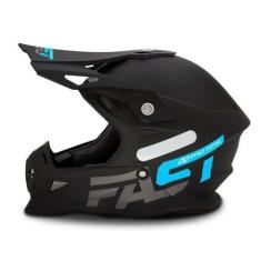 Imagem de Capacete Motocross Enduro Para Moto Fast 788 Solid Pro Tork, 60, PRETO