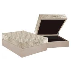 Imagem de Cama Box Baú Casal: Colchão Molas Anjos Hotelaria Masterpocket Ensacad