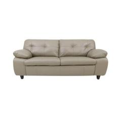 Imagem de Sofá de Couro Marselha 3 lugares Avelã - Mempra