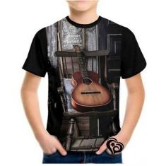 Imagem de Camiseta Violão Masculina Musica Guitarra Infantil Blusa et3 - Alemark