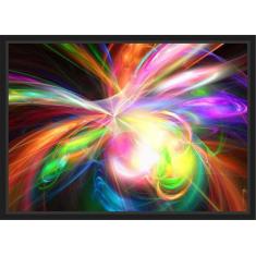 Imagem de Quadro Decorativo Abstrato Arte Linhas Modernas Salas Decoração Interi