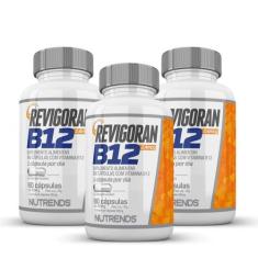 Imagem de 3X Revigoran Vitamina B12 2,4Mcg Nutrends 60 Cápsulas