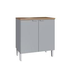 Imagem de Balcão De Cozinha Em Mdf 2Pts 0,80M Hera Naturalle Griseo