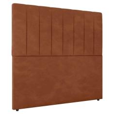 Imagem de Cabeceira Cama Box Casal Ivana 140cm Veludo Laranja - Desk Design