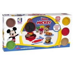 Imagem de Kit Massinhas Com Sanduicheira Mickey Disney - Cotiplás - Cotiplas