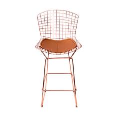 Imagem de Banqueta Bertoia Cobre D70 com Assento Cobre