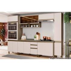 Imagem de Cozinha Completa Connect 8 Peças (2Armários+2Balcões+2Paneleiros+2Complementos) C8P09 Duna/Cristal - Henn