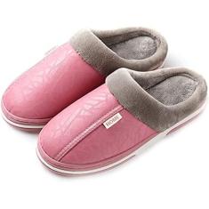 Imagem de Chinelos para homem Chinelos para mulher Espuma de memória Casa exterior interior Sapatos antiderrapantes Conforto Forro de lã Algodão