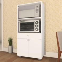 Imagem de Armário de Cozinha Paneleiro Âmbar 2 Portas 1 Gaveta Branco