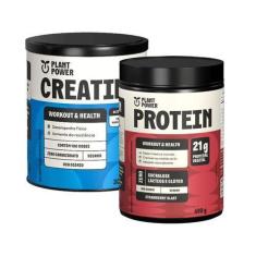 Imagem de Kit Creatina Monohidratada e Proteína Morango Plant Power