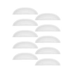 Imagem de Puxador Colonial Bronze Cristaleira Porta Gaveta Concha 15 Unidades (Branco)