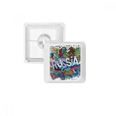 Imagem de DIYthinker Teclado mecânico com ilustração de cassino sanfonado de inverno da Rússia Kit de atualização para jogos PBT