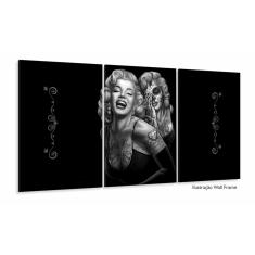 Imagem de Quadros Decorativos Marilyn Monroe 120x60 3 peças em Tecido