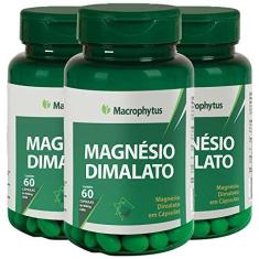 Imagem de KIT 3X Magnésio Dimalato 260mg 60 cápsulas - Macrophytus