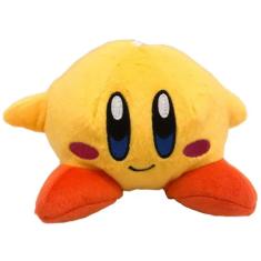 Imagem de Pelúcia Kirby Amarelo 20cm da Turma do Mario Bros