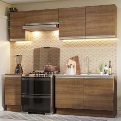 Imagem de Armário De Cozinha 240Cm Rustic Glamy 10 Rustic