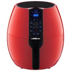 Imagem de Fritadeira Elétrica Air Fryer Programável 3,5L com 8 Predefinições de Cozimento, 110V 1400W, GoWISE USA, Vermelha