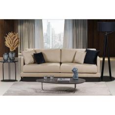 Imagem de Sofá Living 3 Lugares Linho Corriente 2M Espuma Bege