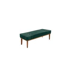 Imagem de Recamier Calçadeira Decorativo Gênova 0,90 cm Veludo Verde - Montanaris Decor