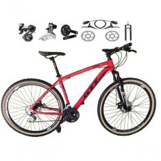 Imagem de Bicicleta Aro 29 Gti Roma Shimano Altus 24v Freio Disco Hidráulico Garfo Trava - Vermelho Tam.21