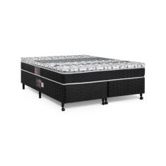 Imagem de Cama Box King Castor Class Tecnopedic 193x203x52 + Box Castor Cinza Es