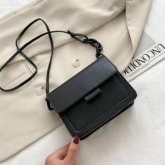 Imagem de Bolsa Pequena Transversal Feminina Mini Bag Alça Tiracolo De Ombro Reforçada Luxo Moda Blogueira-Feminino