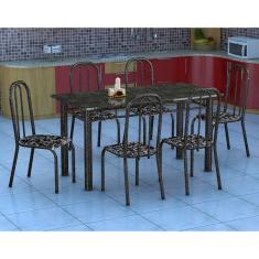 Imagem de Conjunto de Mesa Granada com 6 Cadeiras Madri  Floral GR