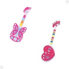 Imagem de Guitarra Musical Infantil Com Luzes E Som - Dm Toys