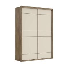Imagem de Guarda-Roupa Casal Qualita Flex 2 pt 3 gv Carvalho e Off White